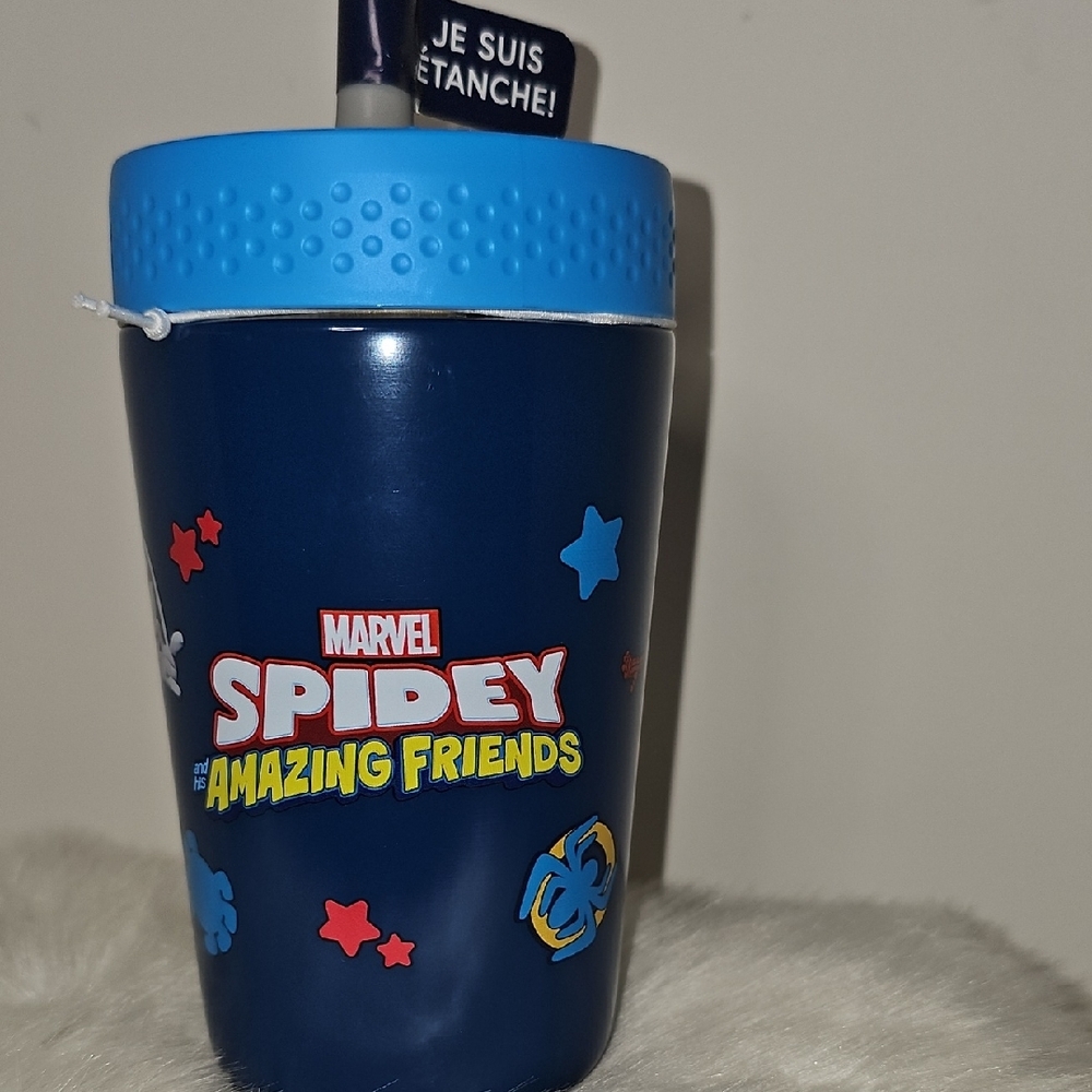 Zak! Marvel Spidey& His Amazing Friends Kids 12oz Tumbler w/Leak Proof Straw NWT - Picture 8 of 11